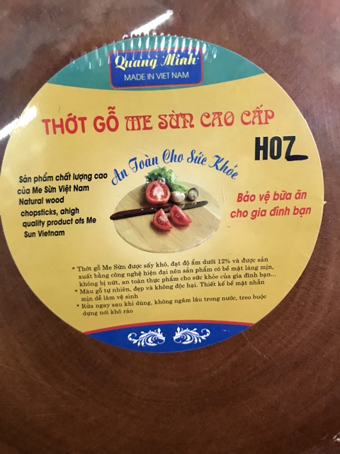 [Rẻ Vô Địch] Thớt gỗ me sừng cao cấp Quang Minh