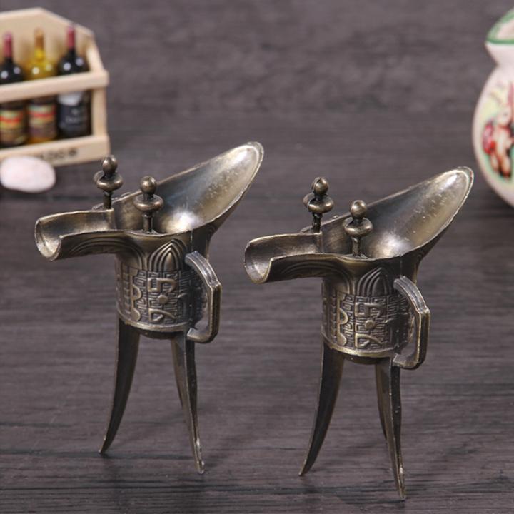 Ly đồng 3 chân giả cổ thời Tần bộ đủ mâm