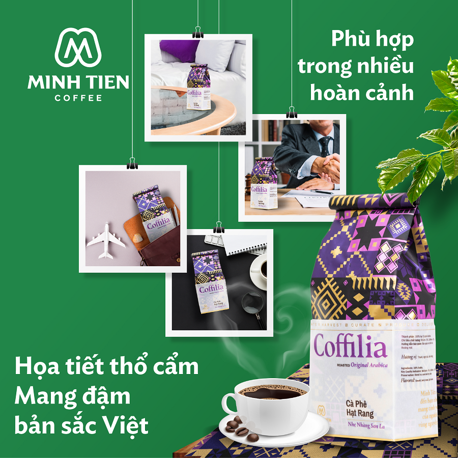 Cà phê hạt rang Coffilia  - Nhẹ nhàng Sơn La - 250g
