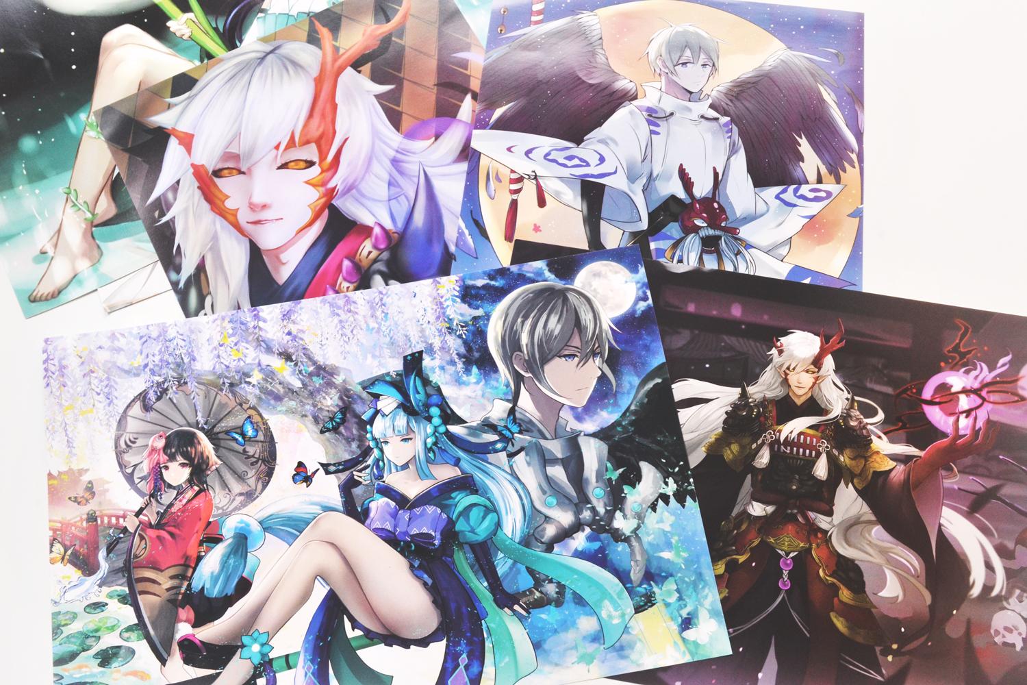 [7-11/12 VOUCHER 8%][thanh lý bán lỗ] Bộ 8 tấm poster Anime - Onmyoji [AAM] [PGN23]