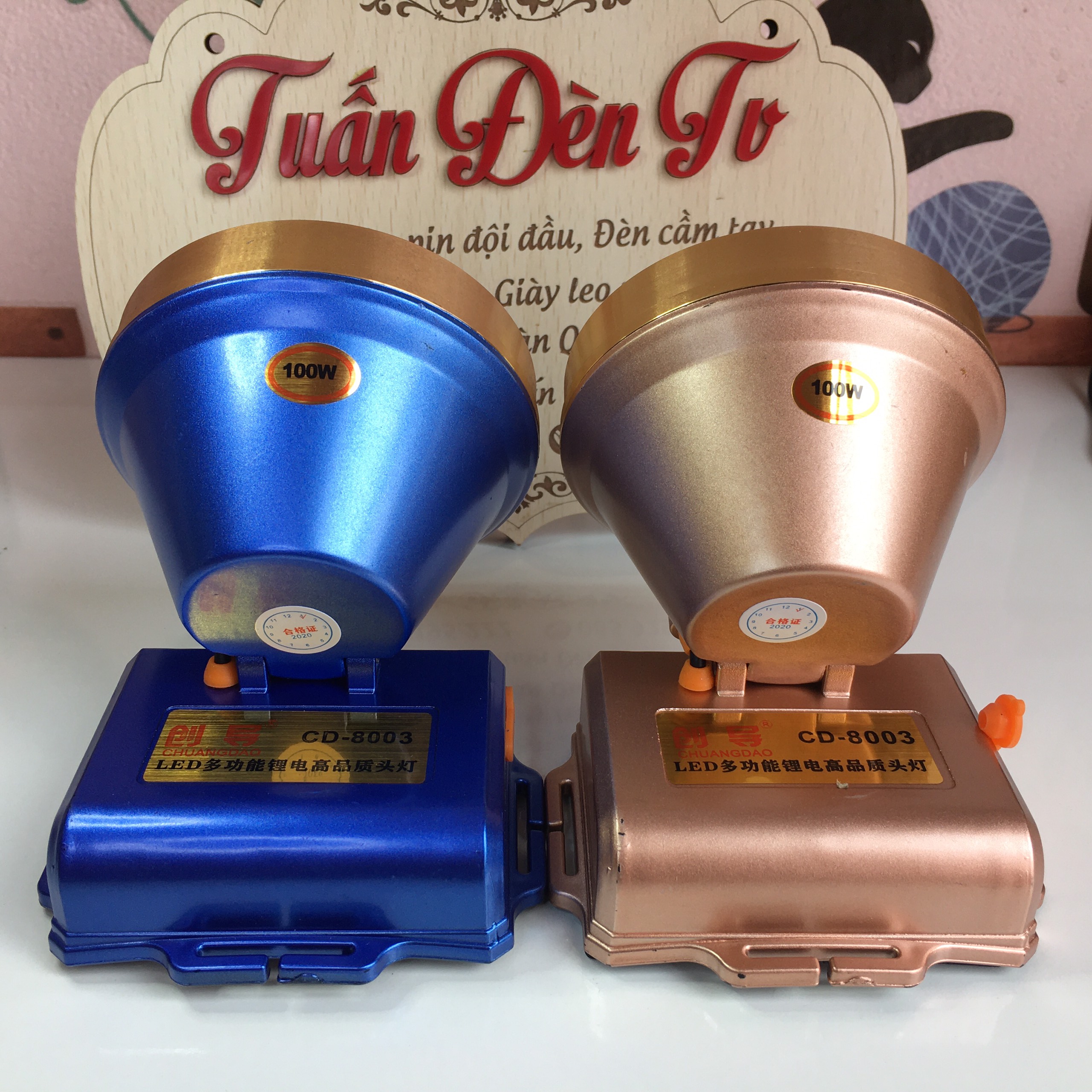 Đèn Đội Đầu Siêu Sáng CD 8003 100W Pin 10H