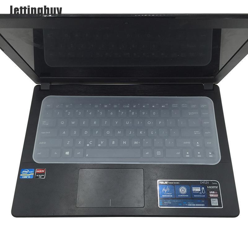 Jettingbuy Clear Protector Cover Universal Laptop Silicone Keyboard Skin for 13 14 15 17