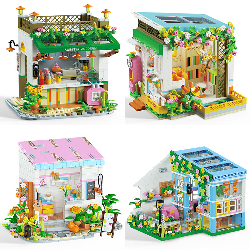 MÔ HÌNH LẮP RÁP NHÀTHỊ TRẤN CỔ TÍCH ( FAIRY TALE TOWN)
