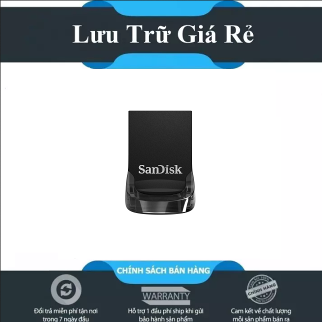 [HCM]USB 3.1 SanDisk CZ430 Ultra Fit 256GB [Hãng Phân Phối Chính Thức]