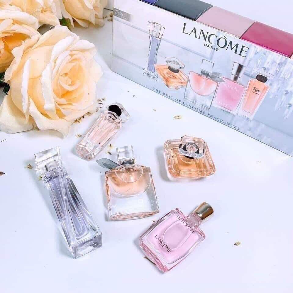 [HCM]SET 5 CHAI NƯỚC HOA LANCOME - Mini Giftset (Hypnose 5ml Tresor 7.5ml La vie est 4ml Miracle 5ml Tresor In Love 5ml)