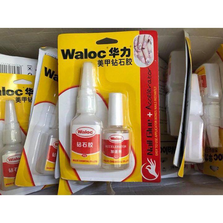 Keo Waloc gắn móng gắn đá