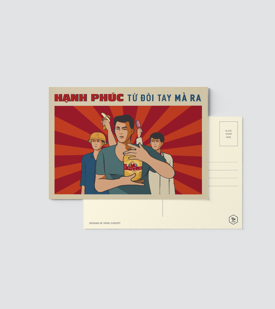 Postcard tranh cổ động Propaganda