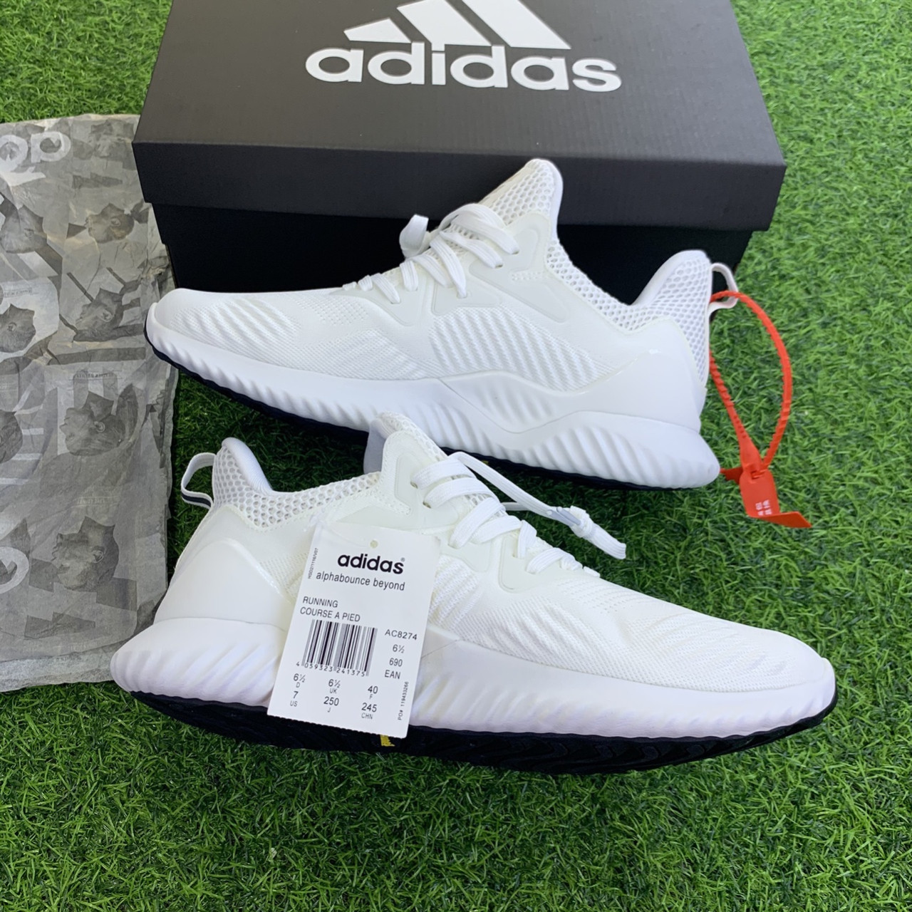 [VIDEO ẢNH+HỘP BẢO VỆ GIÀY] giầy thể thao Alphabounce beyond white trắng thời trang nam nữ