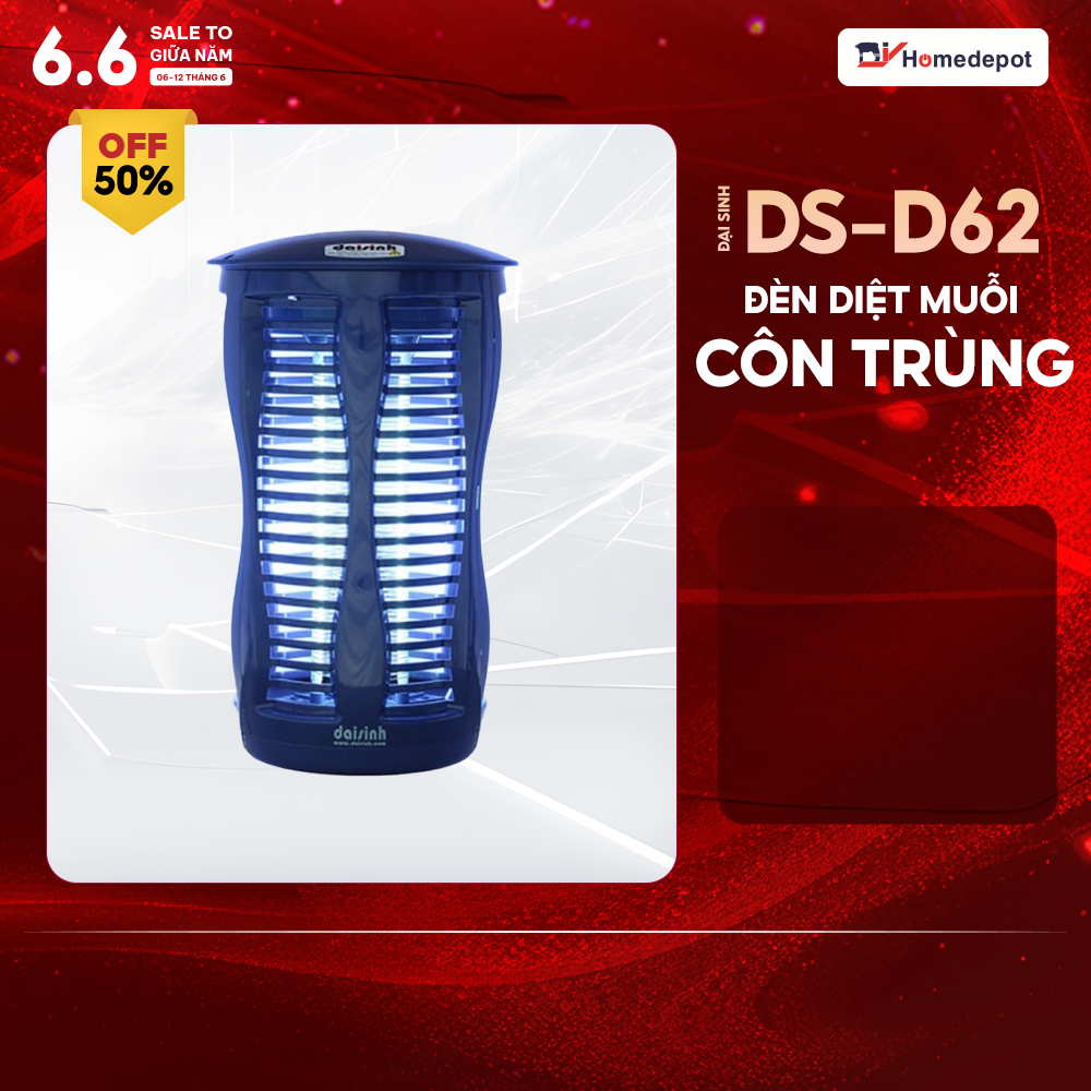 Đèn Diệt Côn Trùng Đại Sinh DS-D62