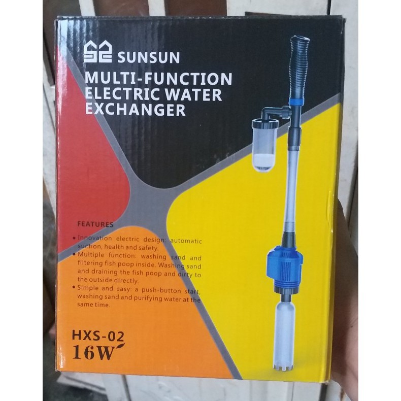 Máy Hút Cặn Hồ Cá Sunsun HXS-02 (16W - 800L/H - 1.6M) - Dụng Cụ Vệ Sinh Bể Cá