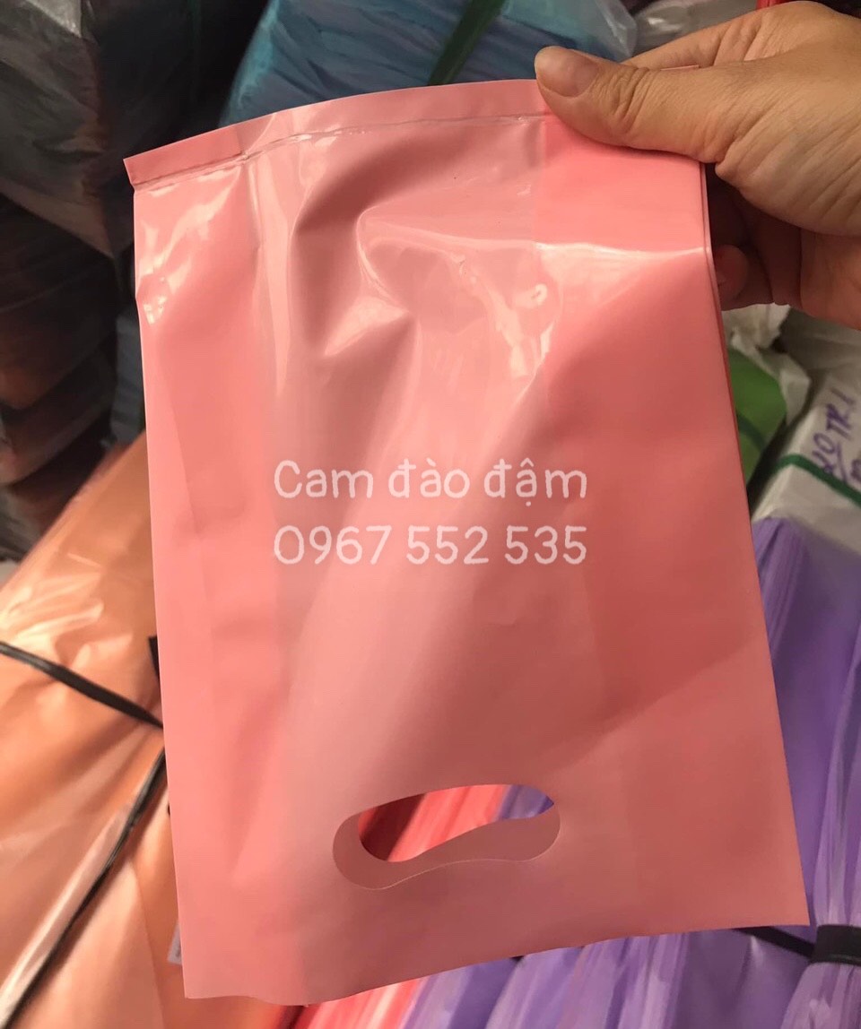 {1kg/size} - túi nilon Pe bóng dẽo MÀU CAM ĐÀO