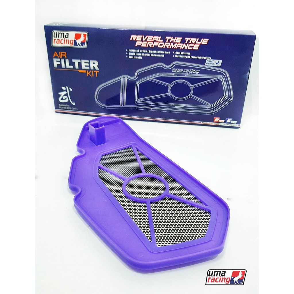 ( TẨM DẦU SẴN ) LỌC GIÓ UMA RACING TĂNG TỐC WINNER SONIC EXCITER CLICK VARIO ADV 160 NVX V2 - NMAX 2020 SHMODE RAIDER FI HÀNG CHÍNH HÃNG LZD- 01