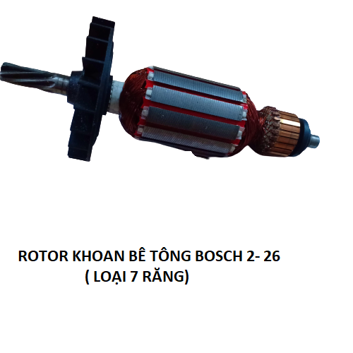 Rotor máy khoan bê tông 2-26 , 7 răng