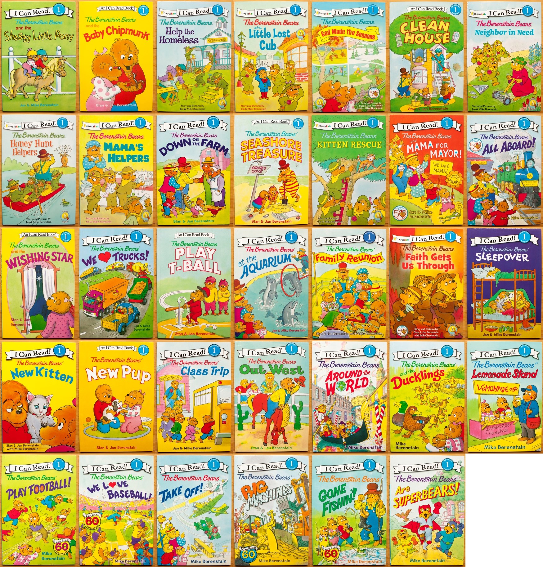 [Sách Nhập Khẩu] I Can Read - The Berenstain Bears | 34 Books
