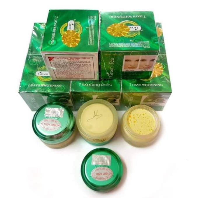Kem trà xanh green tea 25g- kem dưỡng trắng da, mờ thâm nám