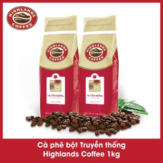 [SenXanh Emart] Combo 2 gói Cà phê bột Truyền thống Highlands Coffee 1kg thumbnail