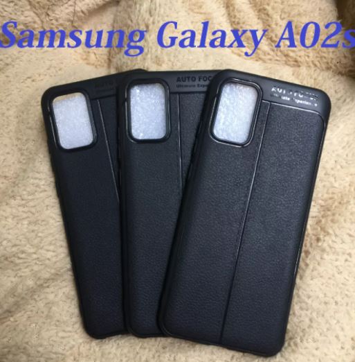 Ốp Lưng Dẻo Da Đen Samsung A02S/ A02