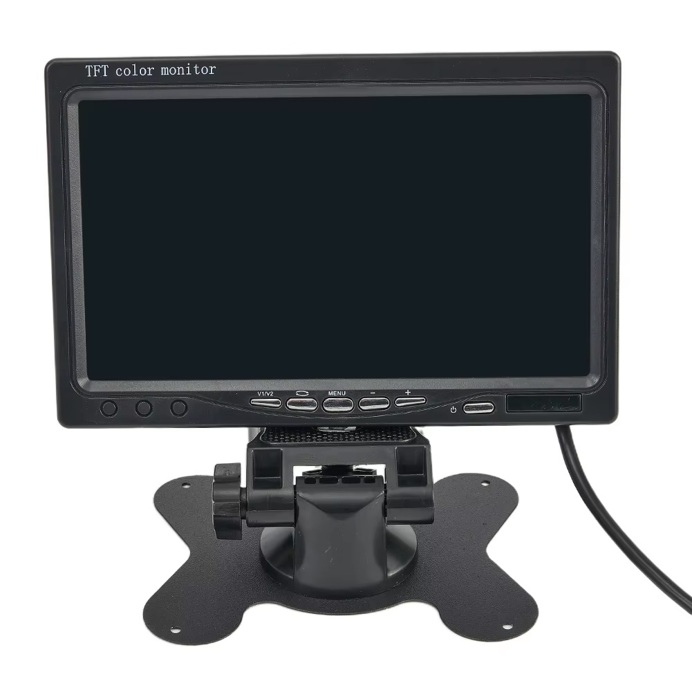 Màn hình hiển thị camera lùi, màn hình taplo 7 inch điện áp 12V-24V có 2 cổng AV, kèm điều khiển từ xa, màn hình màu dạng TFT-LCD cho hình ảnh camera sắc nét