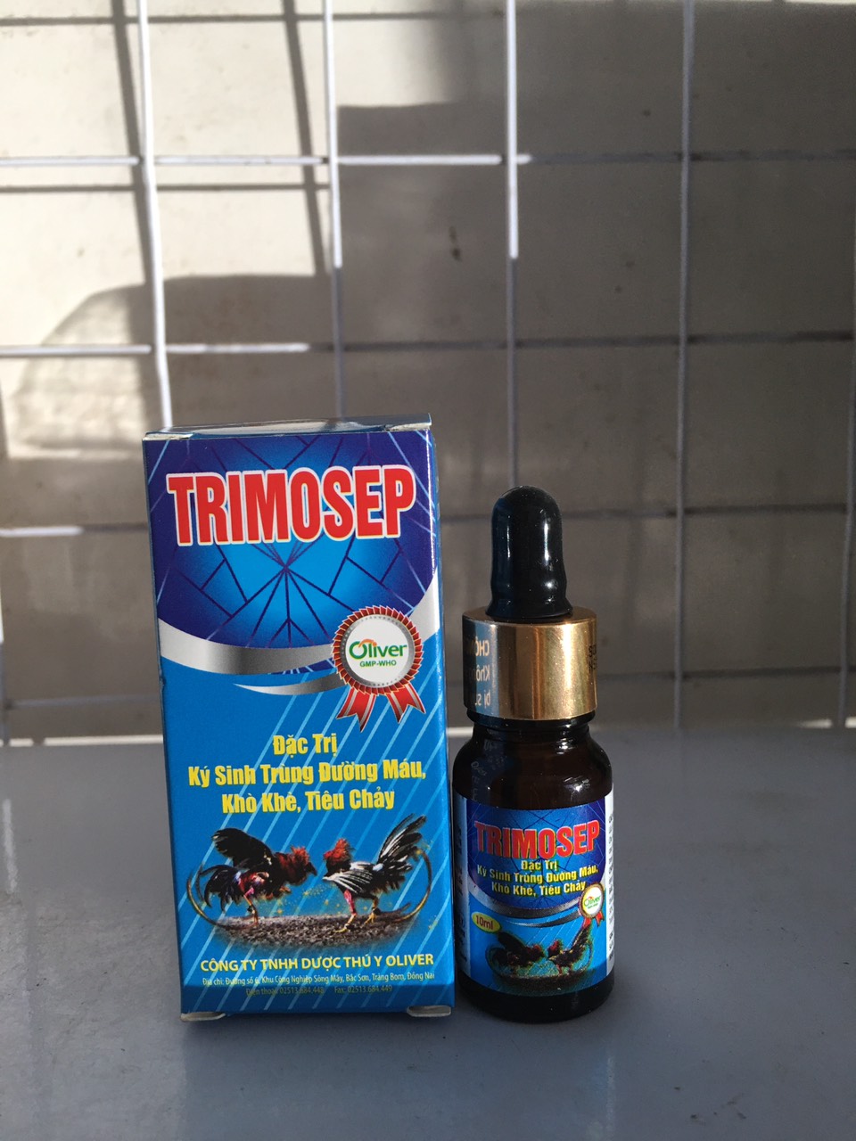 Trimosep - ký sinh trùng đường máu, khò khè, tiêu chảy ở gia cầm