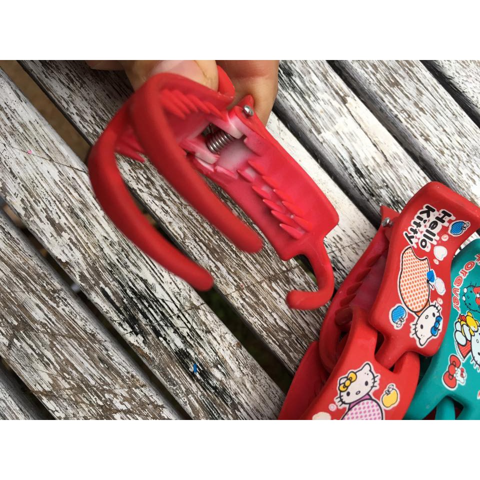 Phụ kiện Kẹp 3 răng hình hello Kitty NHÁM