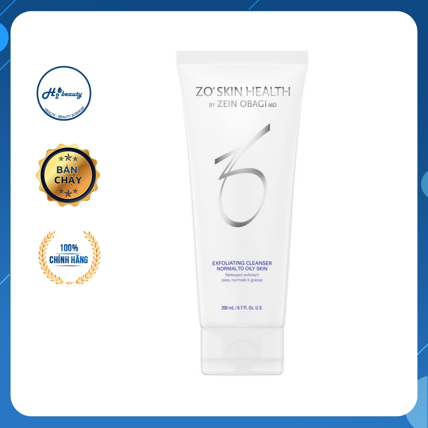 Sữa rửa mặt cho da thường và da thiên dầu EXFOLIATING CLEANSER