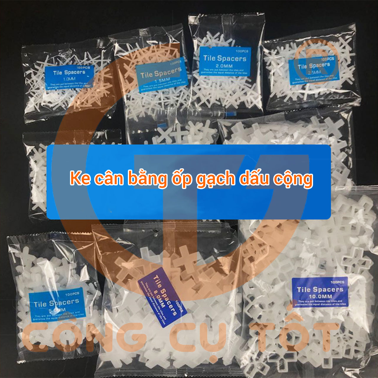 Ke ốp lát gạch dấu cộng túi 100 con