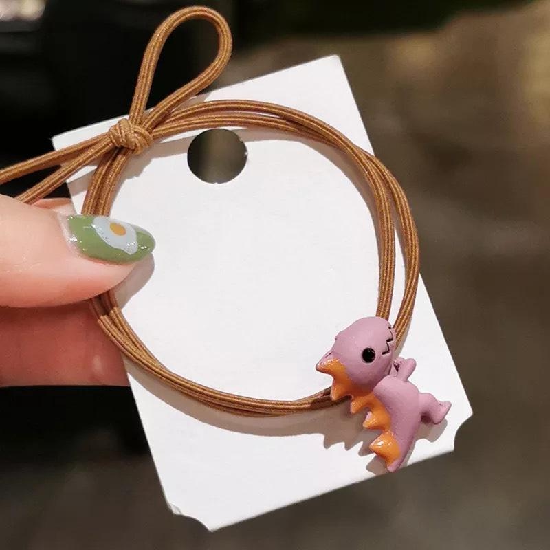 Dây thun buộc tóc hình khủng long siêu cute, đáng yêu