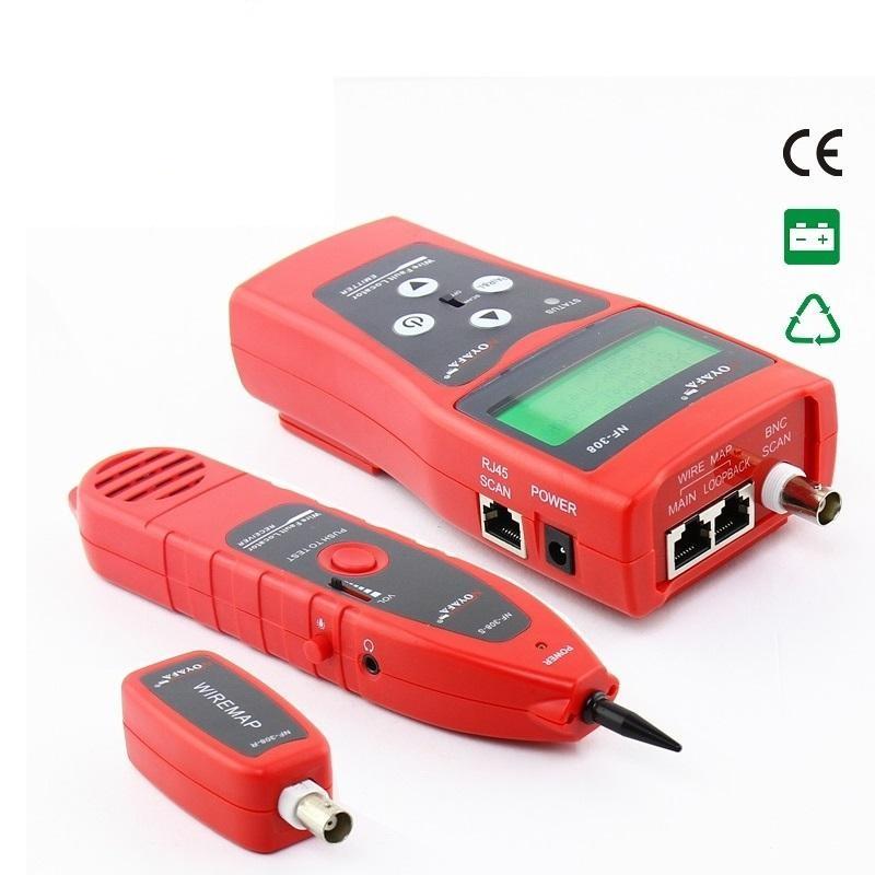 NF -308 cáp mạng lưới kiểm tra cáp đa chức năng Phân loại và kiểm tra độ dài cáp 5E 6E cáp coaxial RJ45 dây nhảy ngoài trời