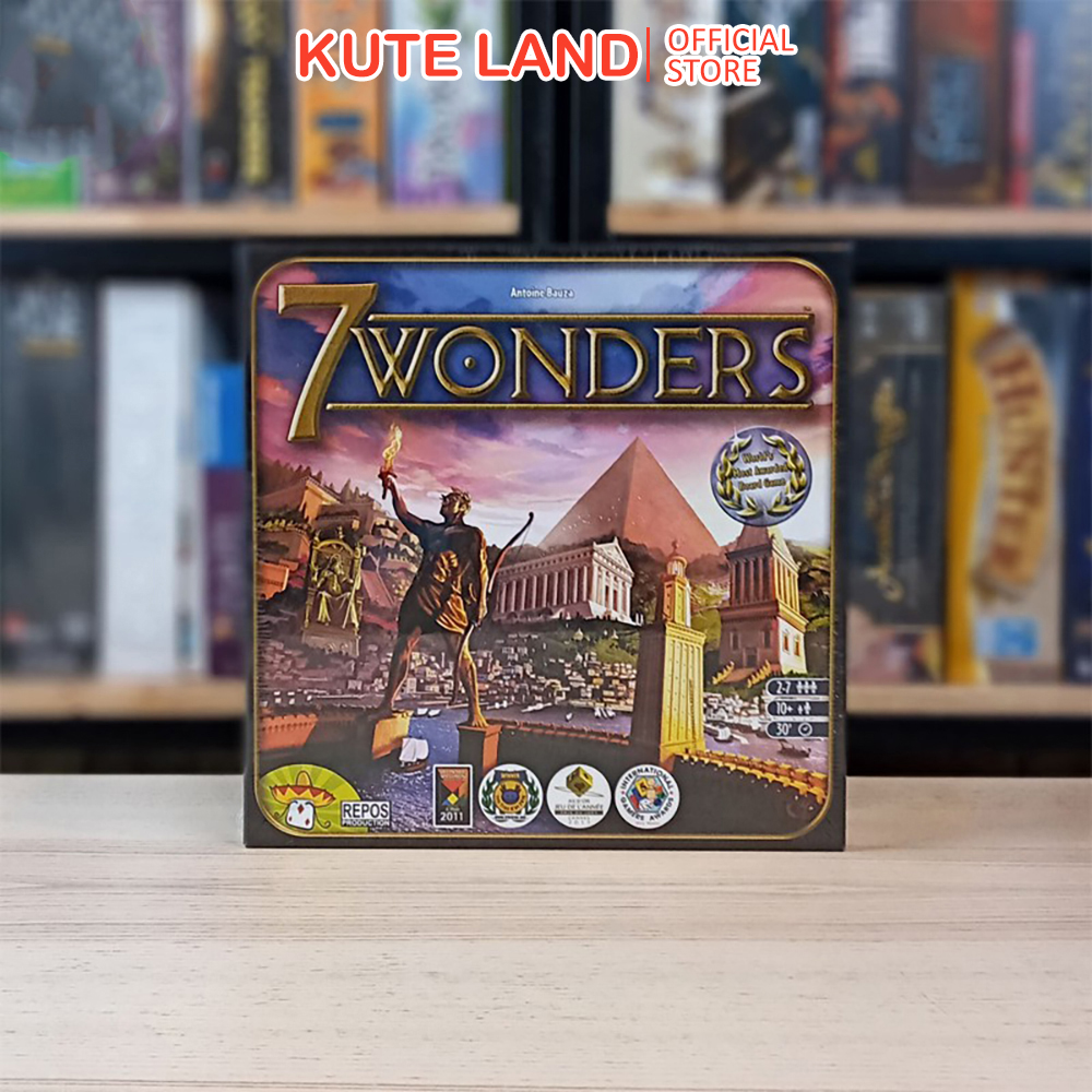 Bộ bài trò chơi board game vui nhộn 7 wonders chất lượng cao