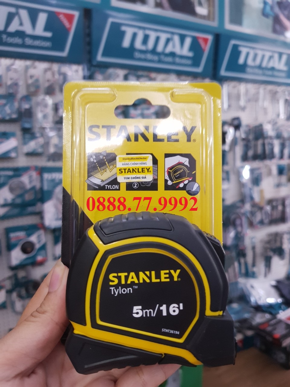 Thước cuộn 5m stanley bản 19mm stht36194