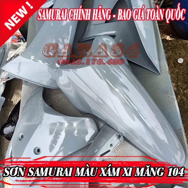 SƠN SAMURAI MÀU XÁM XI MĂNG 104