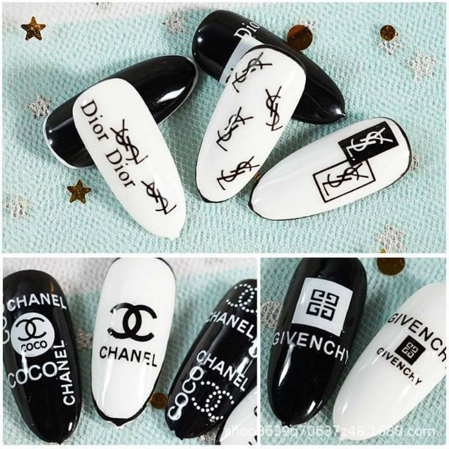 Sticker dán móng tay Thương hiệu nổi tiếng