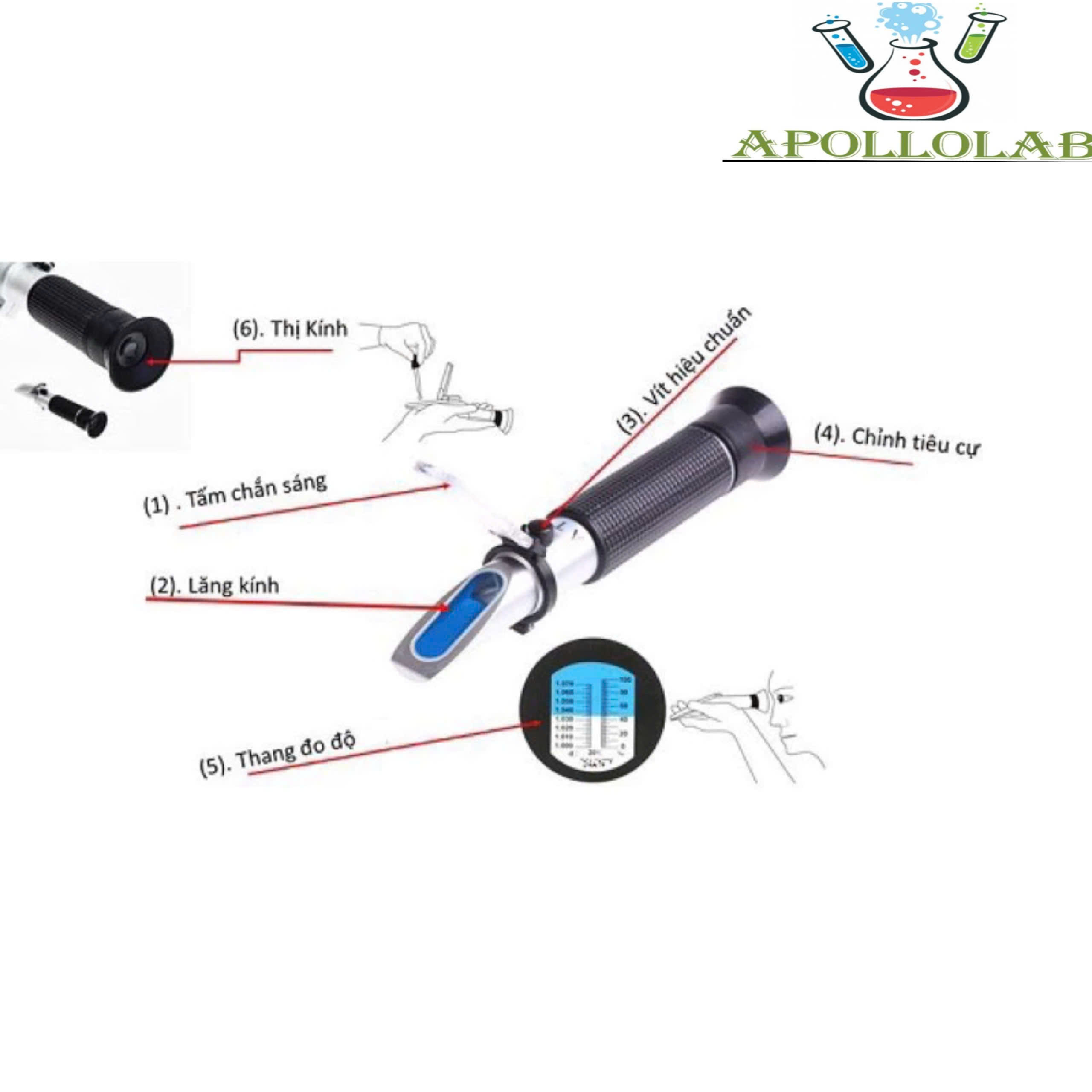 Khúc xạ kế đo độ ngọt 0-90%