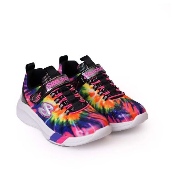 Shoes Skecher children straps stickers purple black export South, GLK15