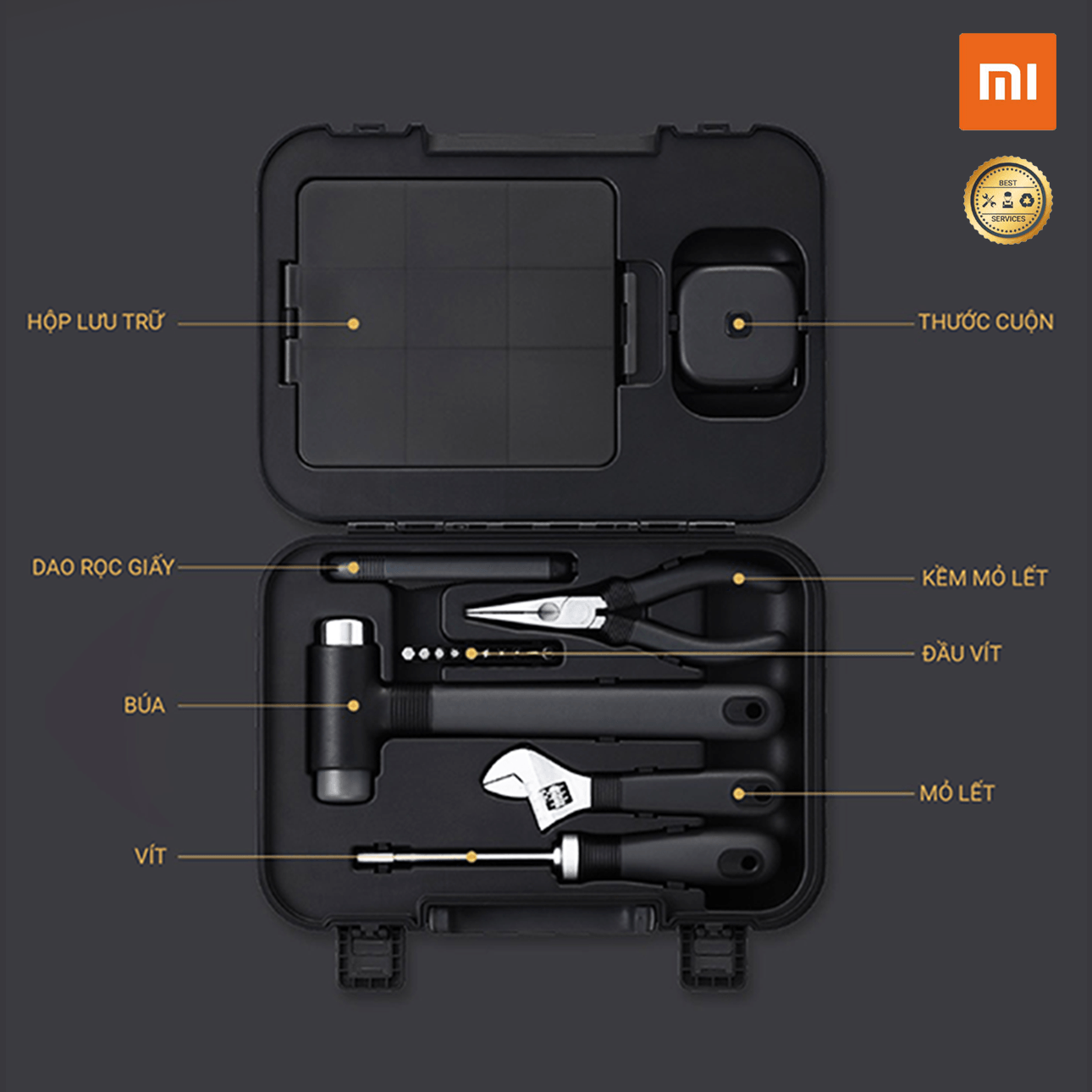 Bộ Dụng Cụ Sửa Chữa Nhà 17 Món MWTK01 Xiaomi Miwu Toolbox Siêu Ưu Đãi tại Lazada Bộ Dụng Cụ Sửa Chữa Nhà 17 Món MWTK01 Xiaomi Miwu Toolbox Siêu Ưu Đãi tại Lazada