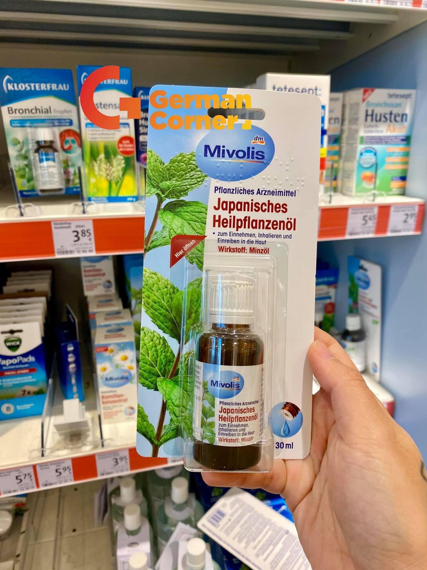 Tinh Dầu Bạc Hà Mivolis Japanisches Heilpflanzenol, chai 30ml - German Corner Hàng Đức Nội Địa