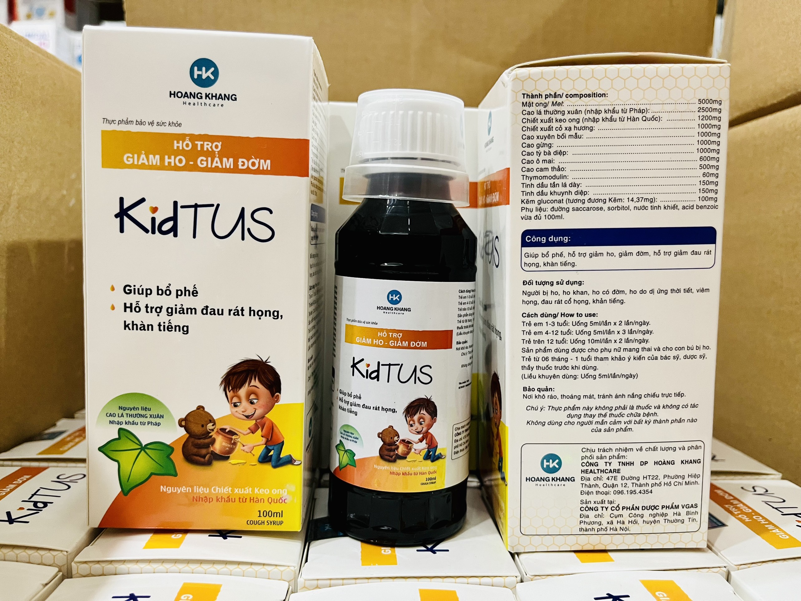 Siro KIDTUS Chai 100ml