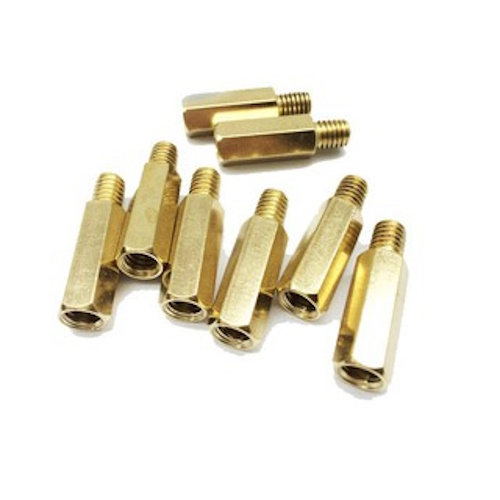 Bộ 10 Trụ Đồng Lục Giác M3 Đực - Cái
