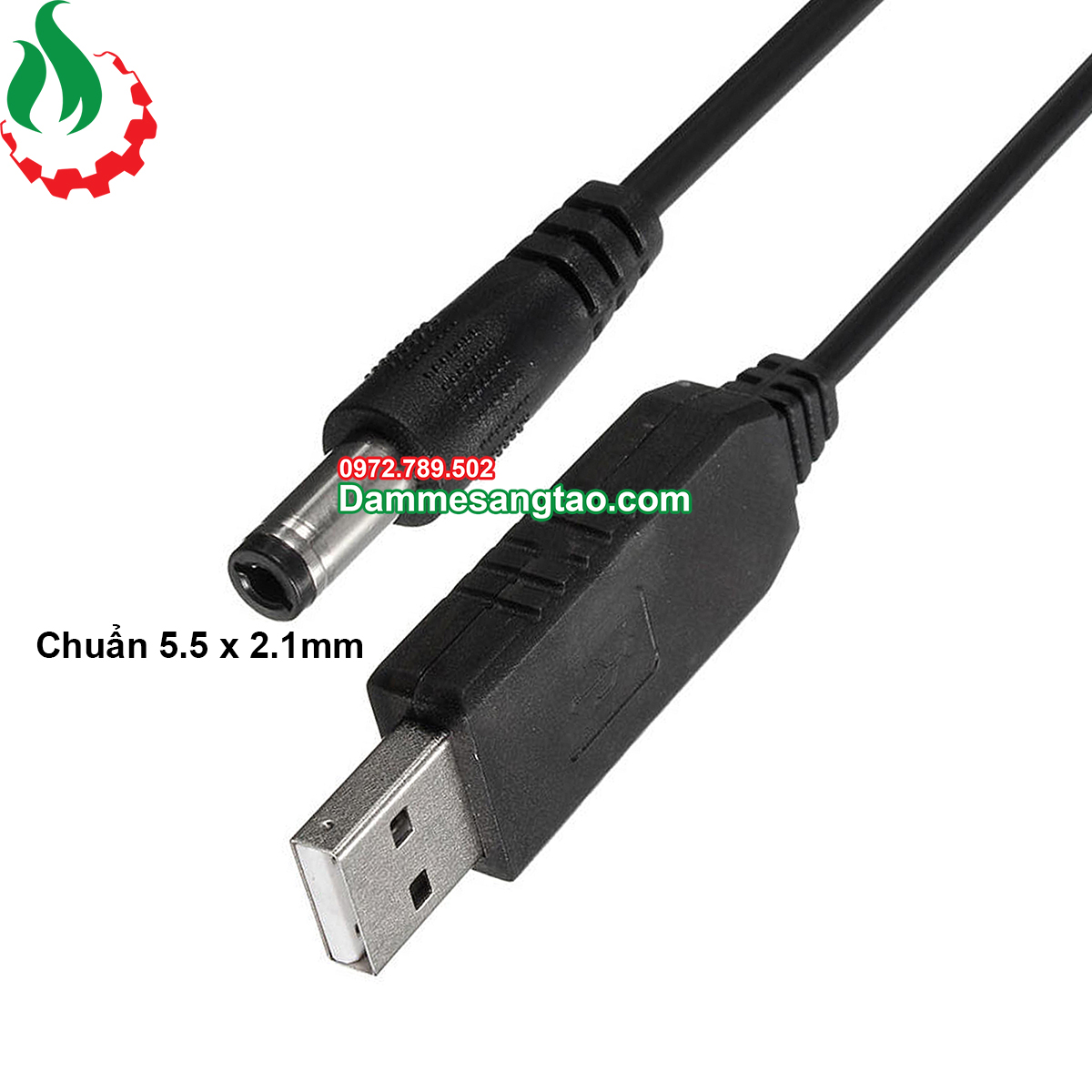Cáp chuyển đổi Usb 5V sang 5V 9V 12V (Cho Modem Wifi Khi Cúp Điện)
