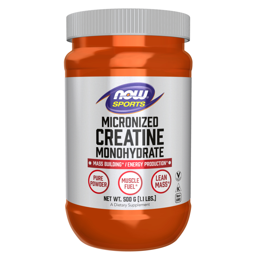 CREATINE | Bột Hỗ Trợ Tăng Cường Cơ Bắp | Now Micronized Creatine Monohydrate Powder [500G]