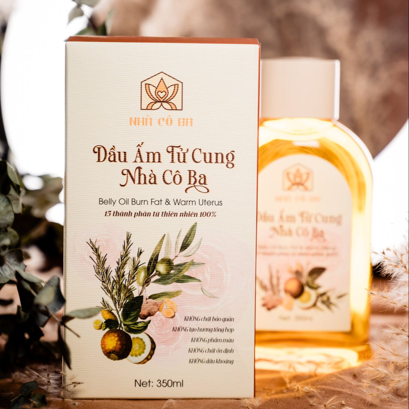 Dầu Massage Ấm Tử Cung 350ml Auntie 3 Vietnam Chính Hãng