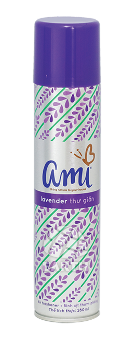 Xịt phòng Ami 280 ml (Rose, lavender, Ping May, Ylang, Newyork)