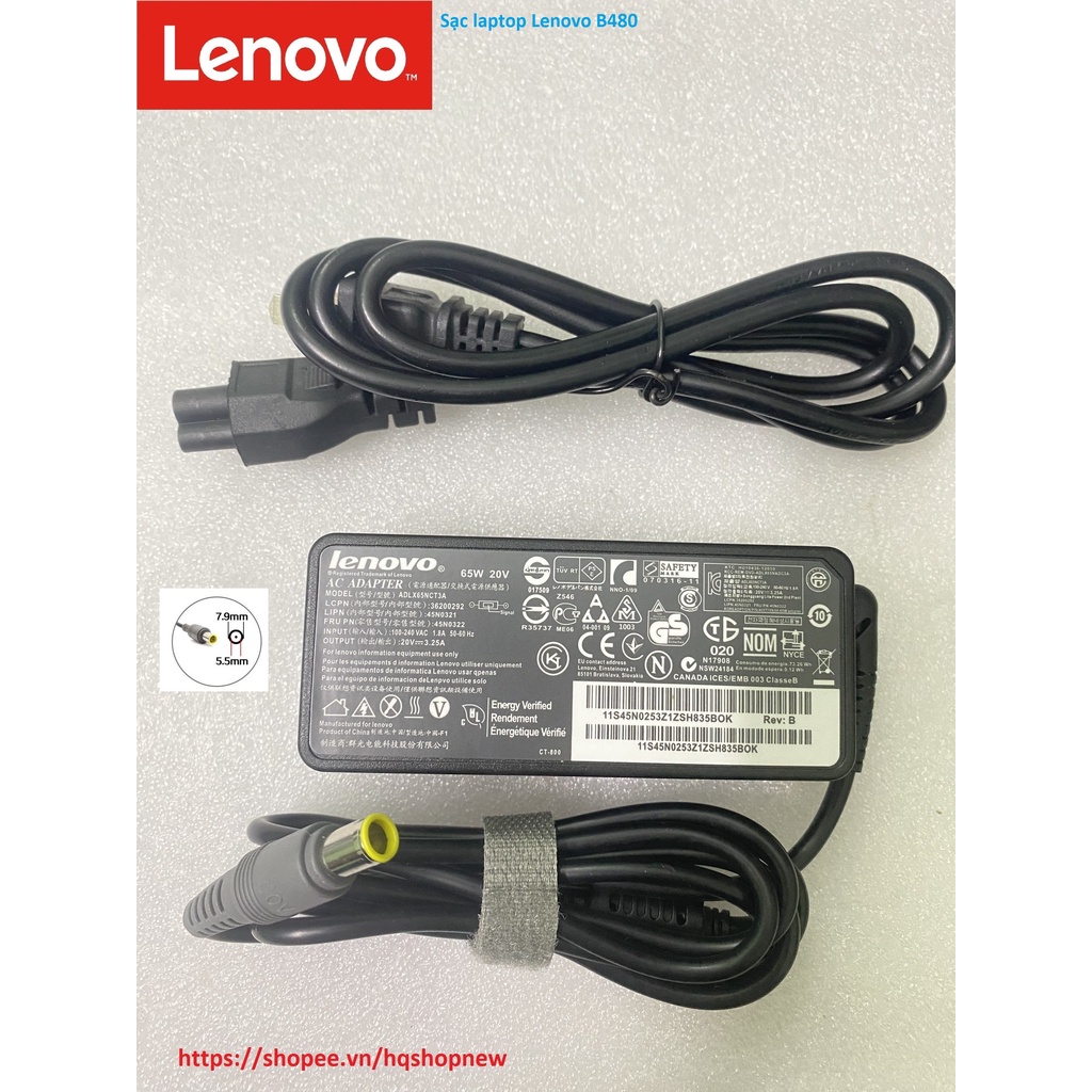 ️ sạc laptop lenovo b480