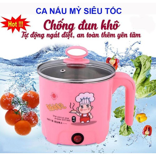 Ca Nấu Mì Siêu Tốc Đa Năng Size 18cm