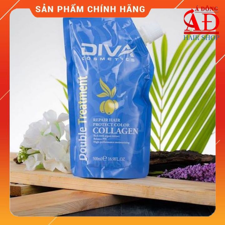 [Chính hãng] Hấp dầu collagen DIVA cho tóc khô hư tổn 500ml