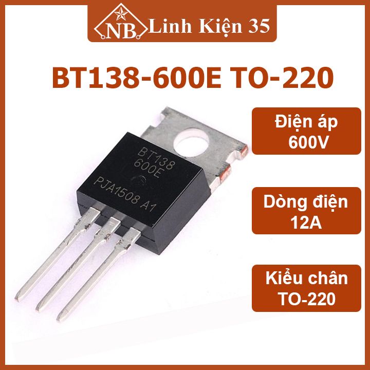 Ic chức năng bt138-600e 600v/12a kiểu chân to-220