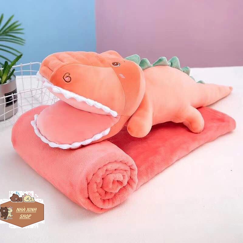 [HCM]Bộ chăn gối văn phòng cá sấu