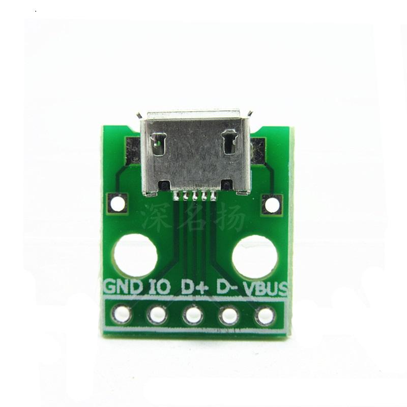 Bảng mạch đầu micro usb dip