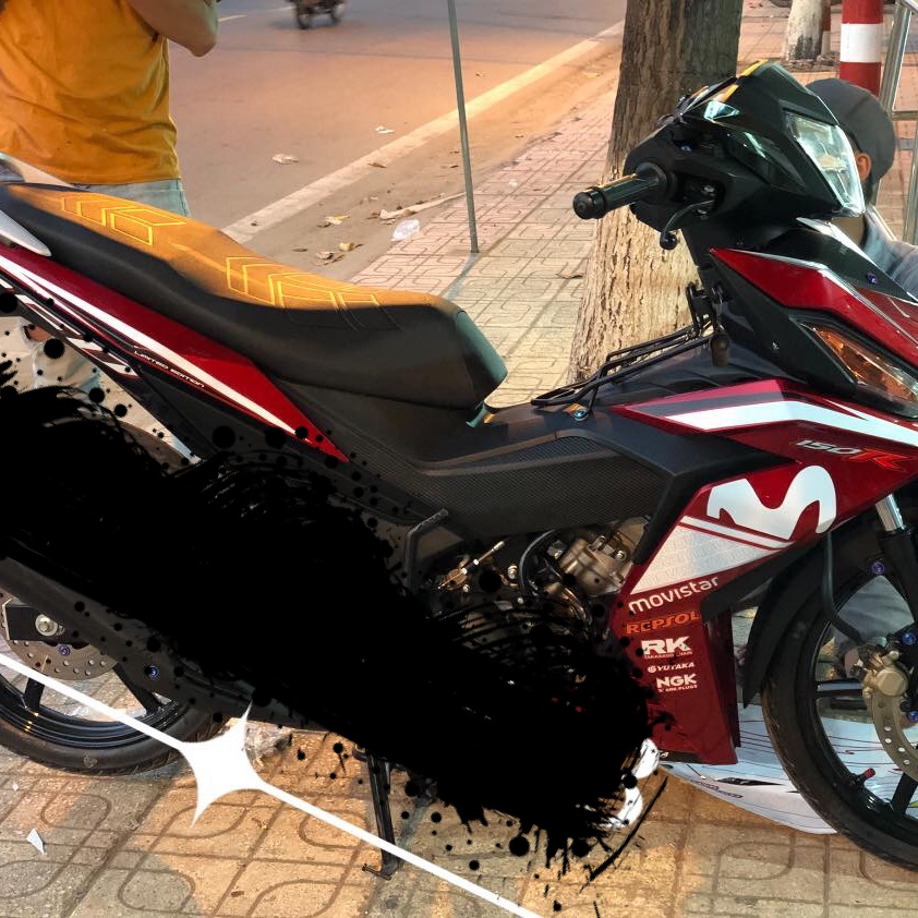 Tem rời winner movistar dán xe đỏ