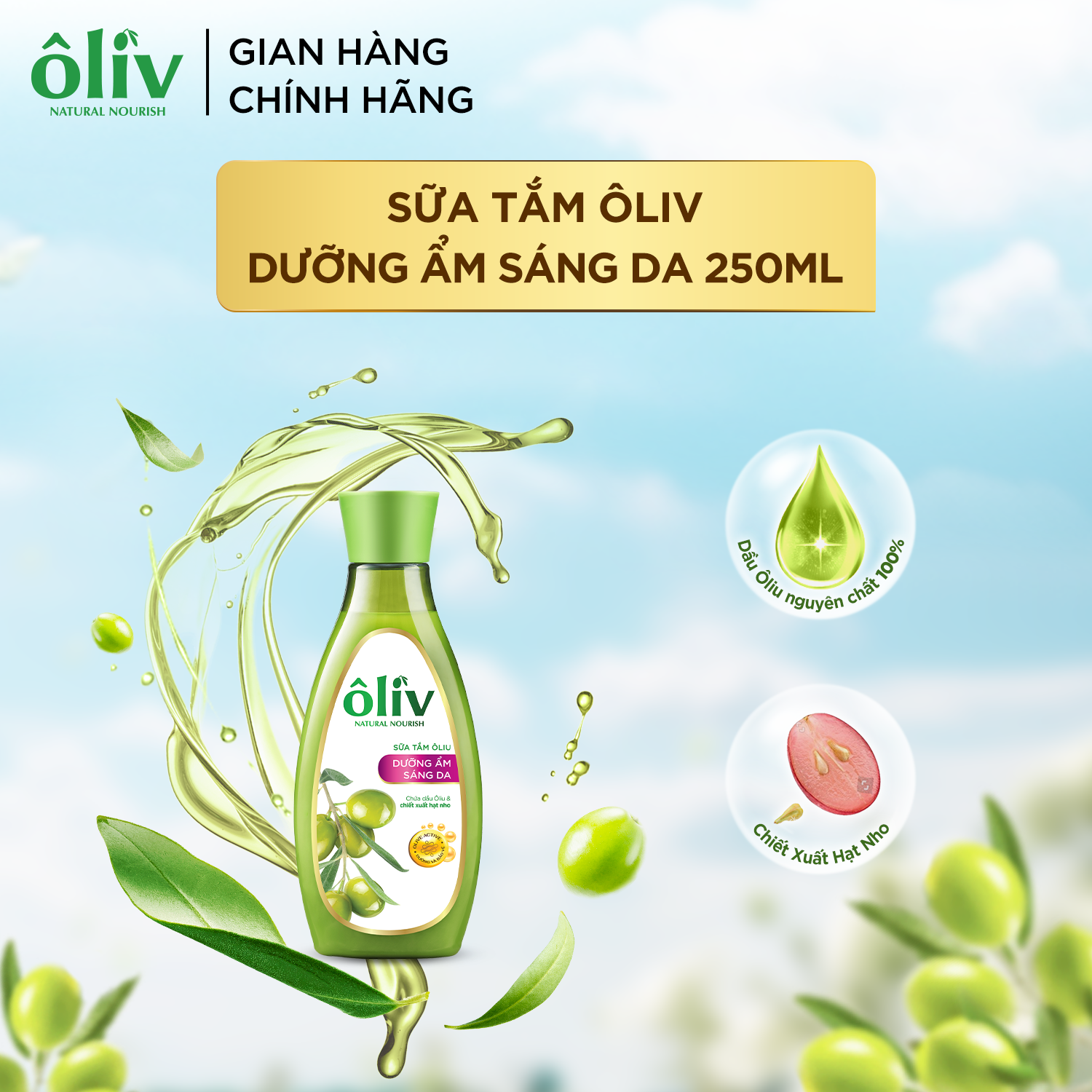 Sữa Tắm Ôliv Dưỡng Ẩm 250ml